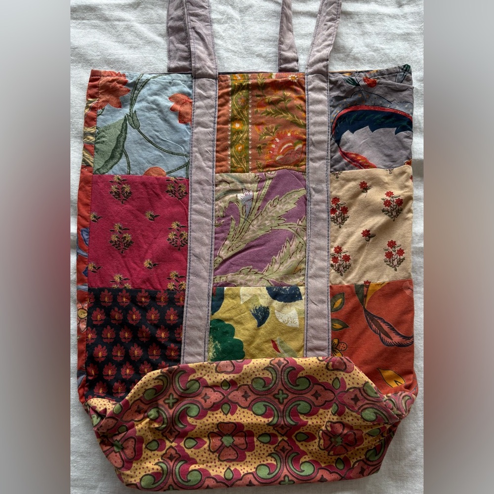 Cottagecore/Boho Patchwork Tote Bag - image 3